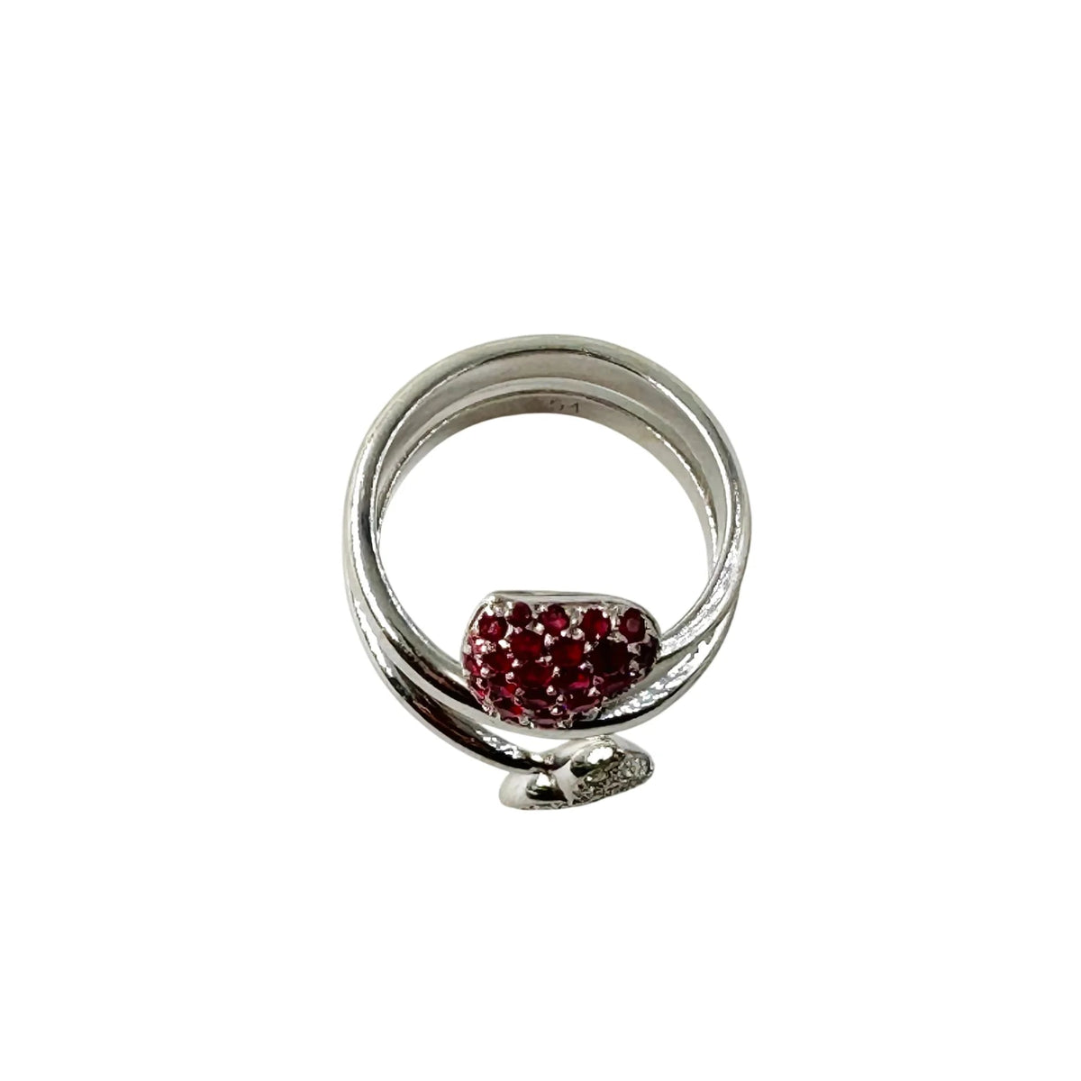 Bague DIOR Diablotine en or blanc, rubis et diamants