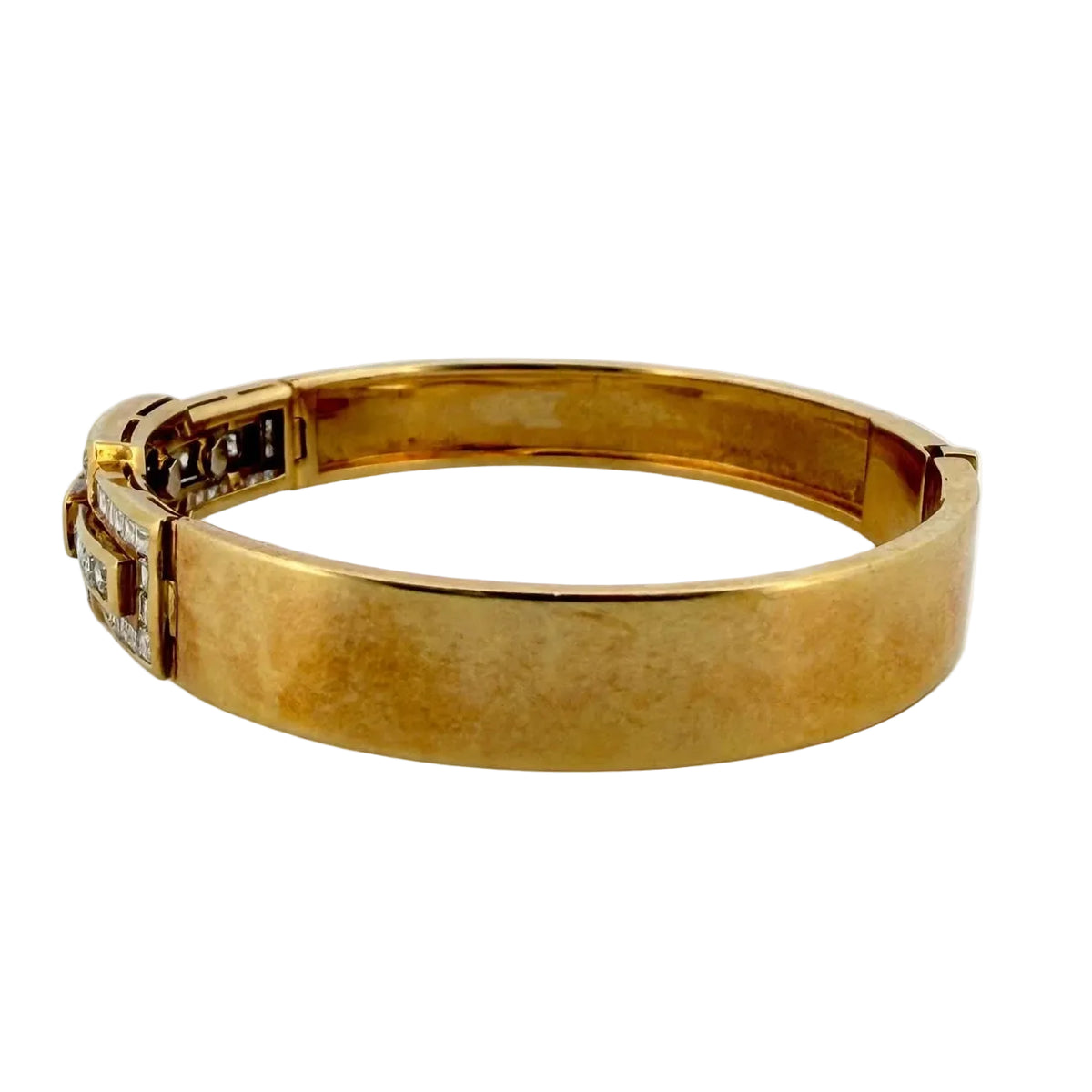 Bracelet Jonc en or jaune et diamants