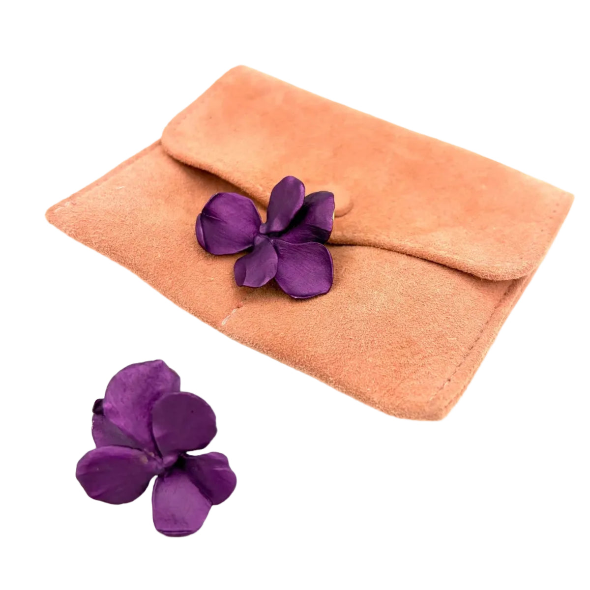 Boucles d'oreilles Clips JAR "Pansy" en or jaune et aluminium