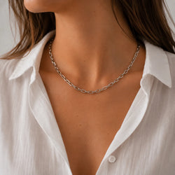 Collier Maille en or blanc