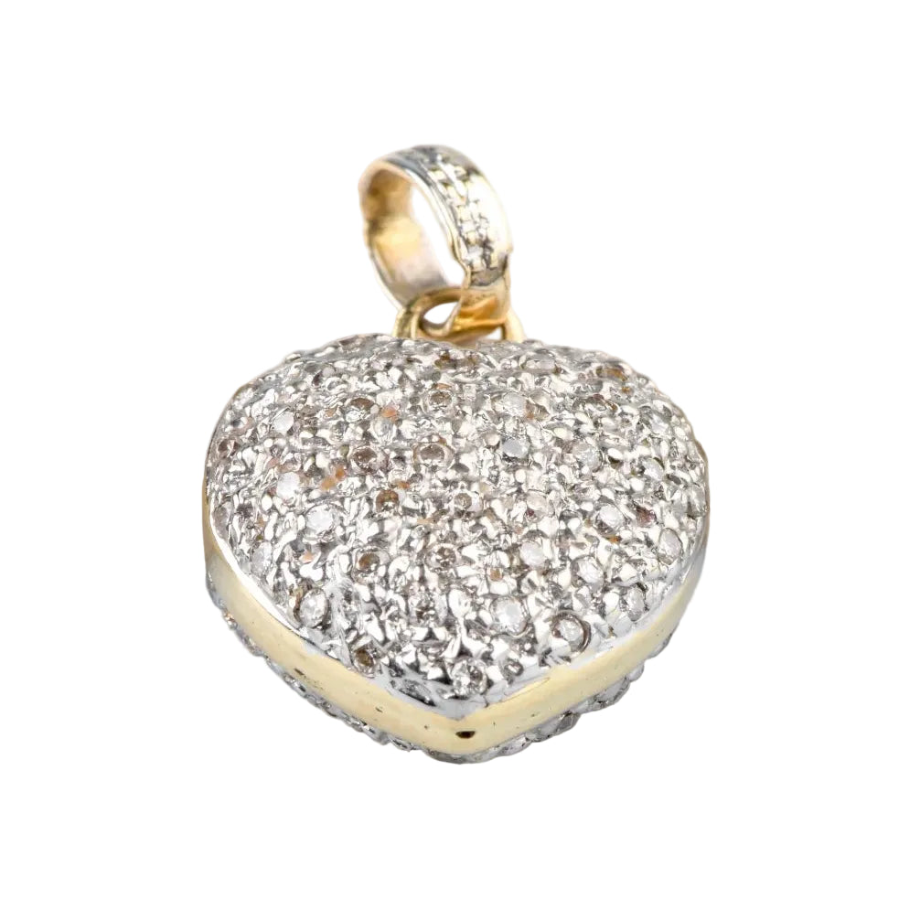 Pendentif en or jaune et diamants