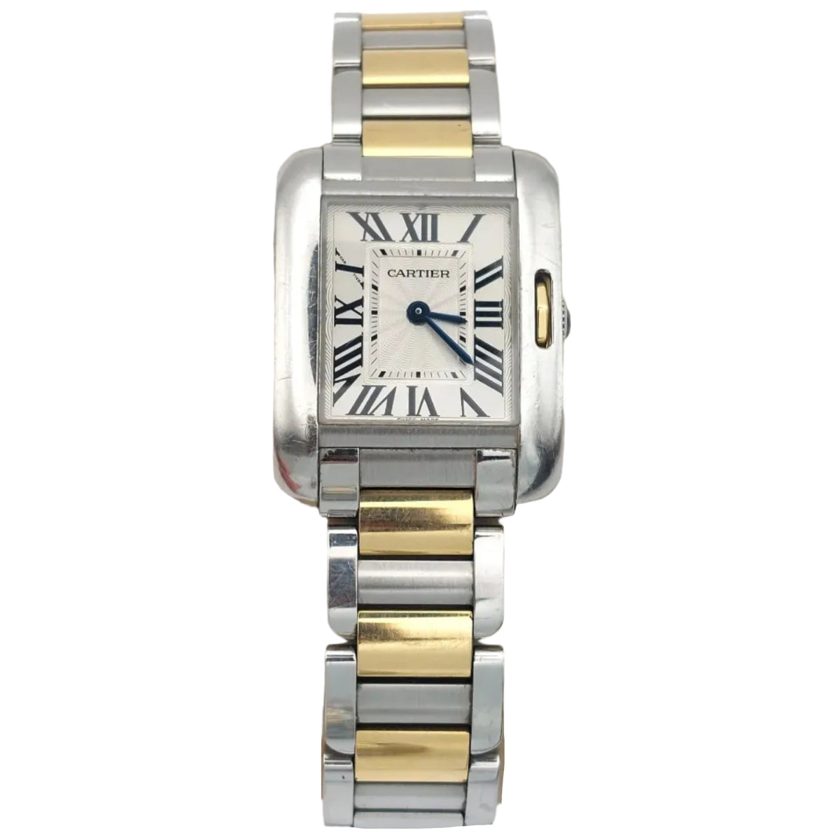 Montre CARTIER "Tank Anglaise" PM en or jaune et acier