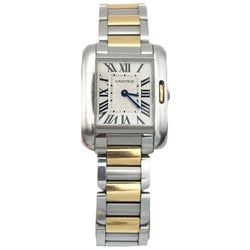 Montre CARTIER "Tank Anglaise" PM en or jaune et acier