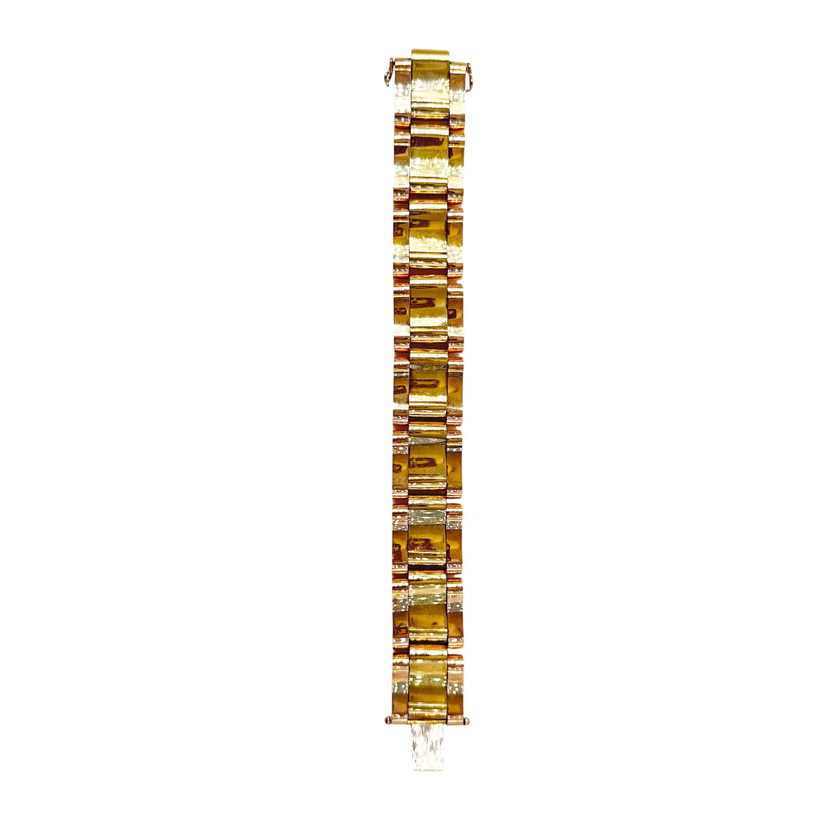 Bracelet tank en or jaune