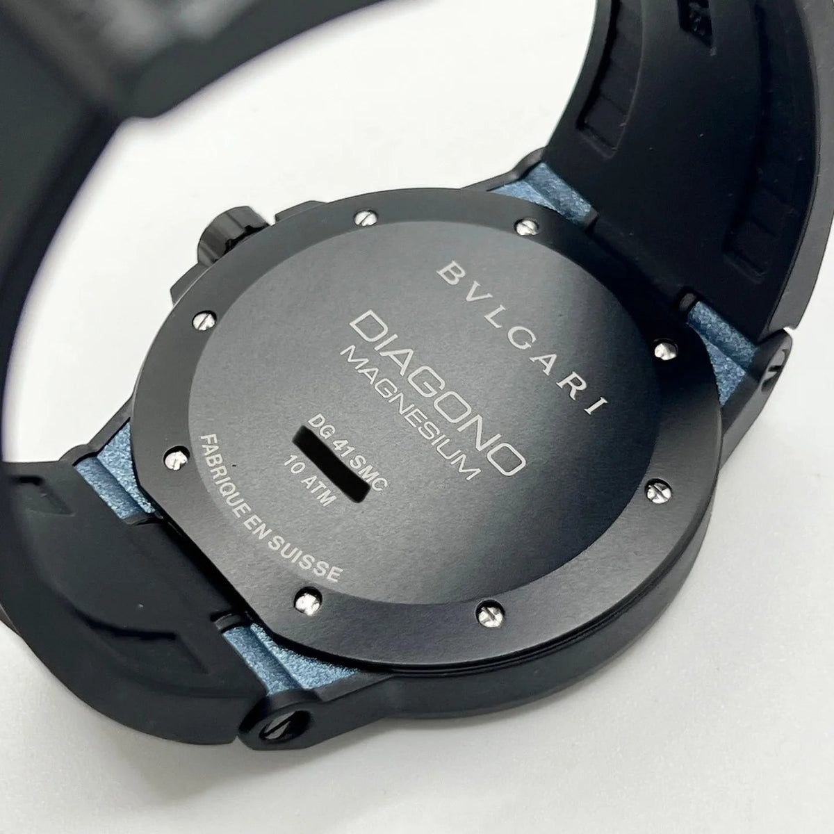 Montre BULGARI "Diagono Magnesium" en caoutchouc