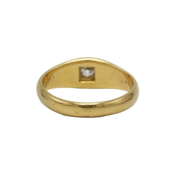Bague Jonc en or jaune et diamant