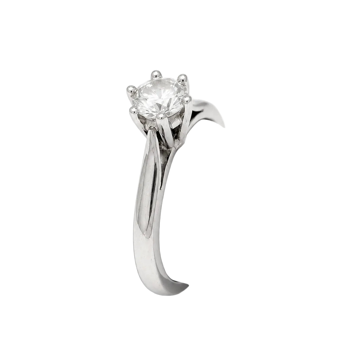 Bague Solitaire en or blanc et diamant