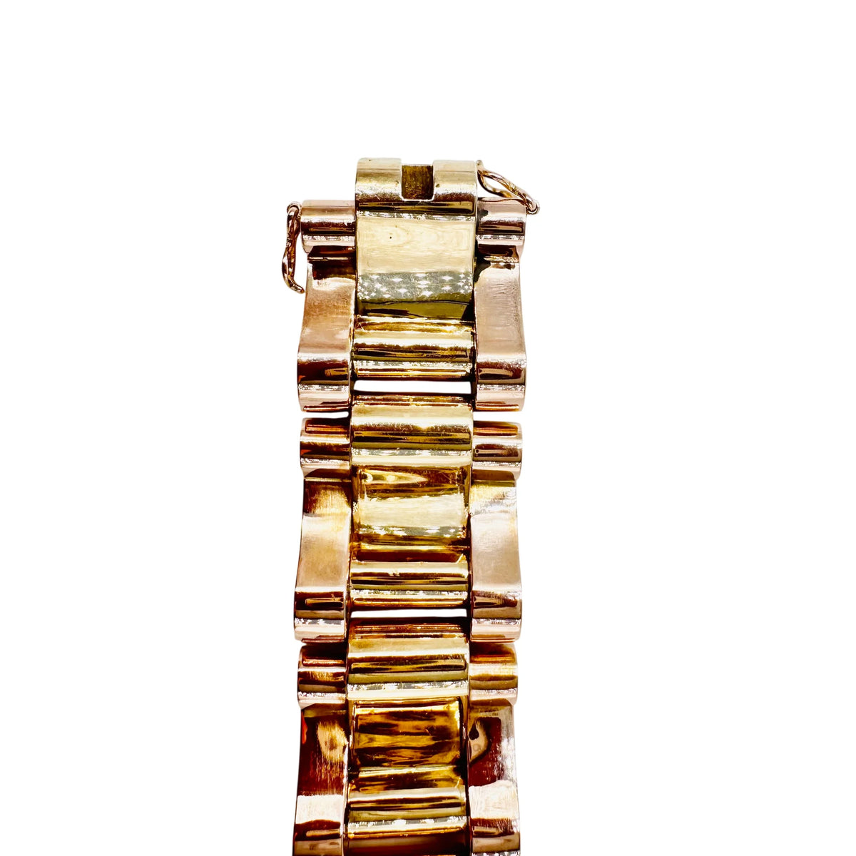 Bracelet tank en or jaune