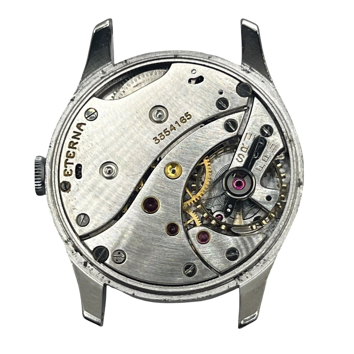 Montre ETERNA "Calatrava" en acier inoxydable et cuir