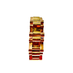 Bracelet tank en or jaune