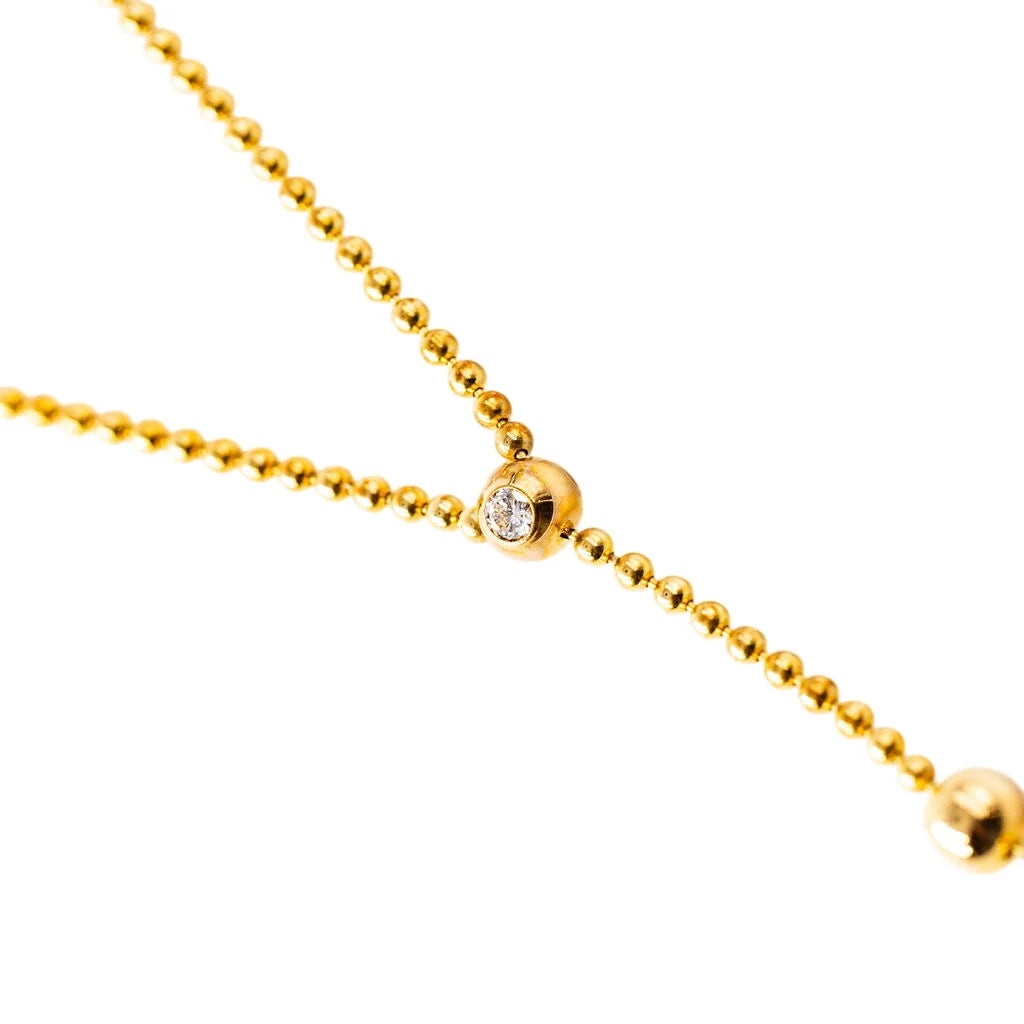 Collier Pendentif CARTIER "Draperie de décolleté" en or jaune et diamants