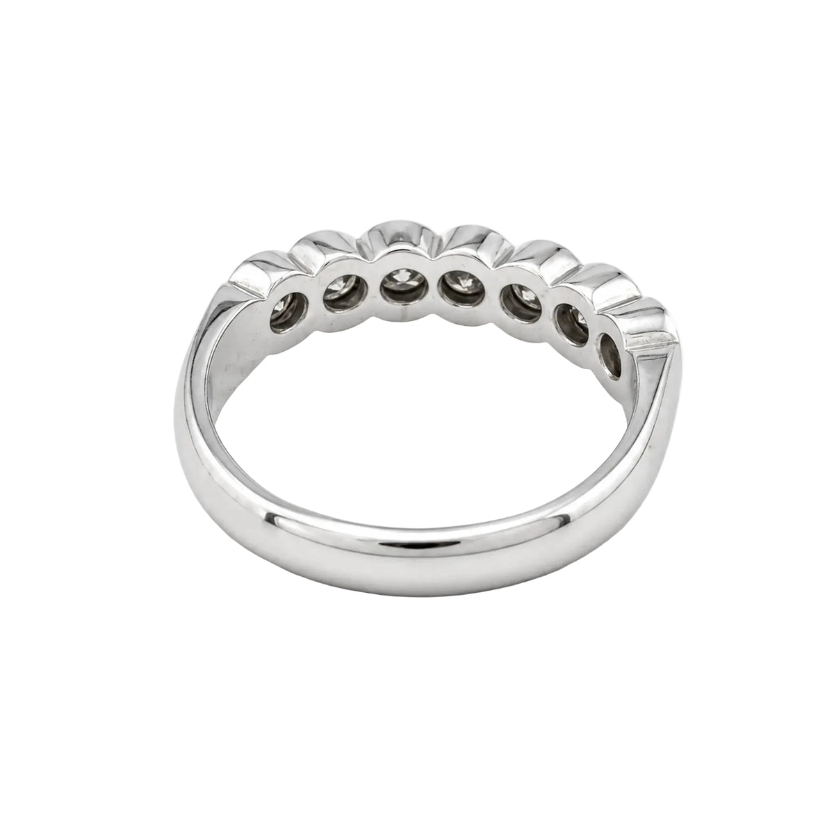 Bague Alliance en or blanc et diamants