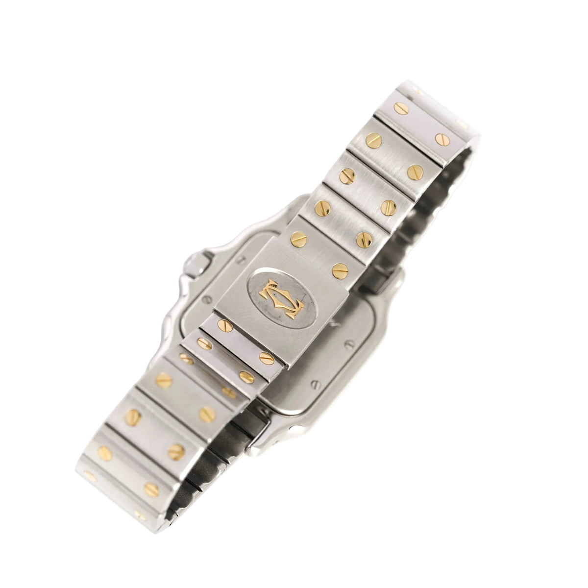 Montre CARTIER "Santos" GM en or jaune et acier