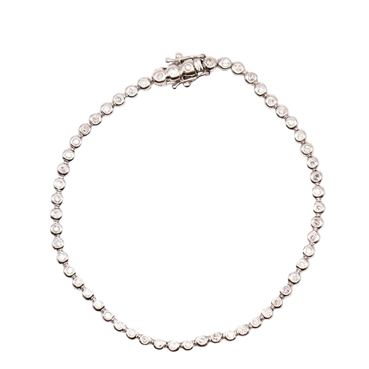 Bracelet Ligne en or blanc et diamants