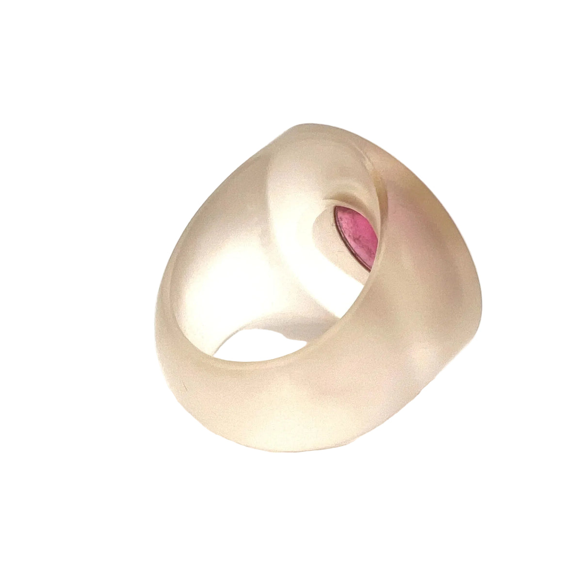 Bague Cocktail STOFFEL en or jaune, tourmaline et quartz