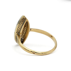 Bague Marquise en or jaune et diamants
