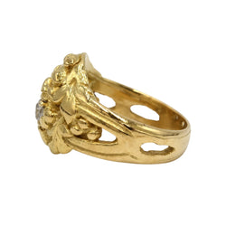 Bague en or jaune et diamant