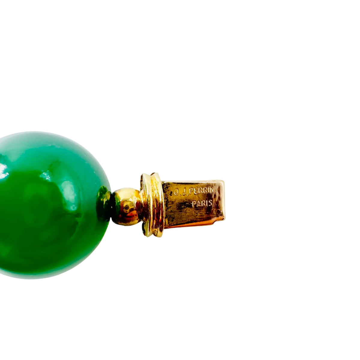 Bracelet O.J. PERRIN en or jaune et chrysoprases
