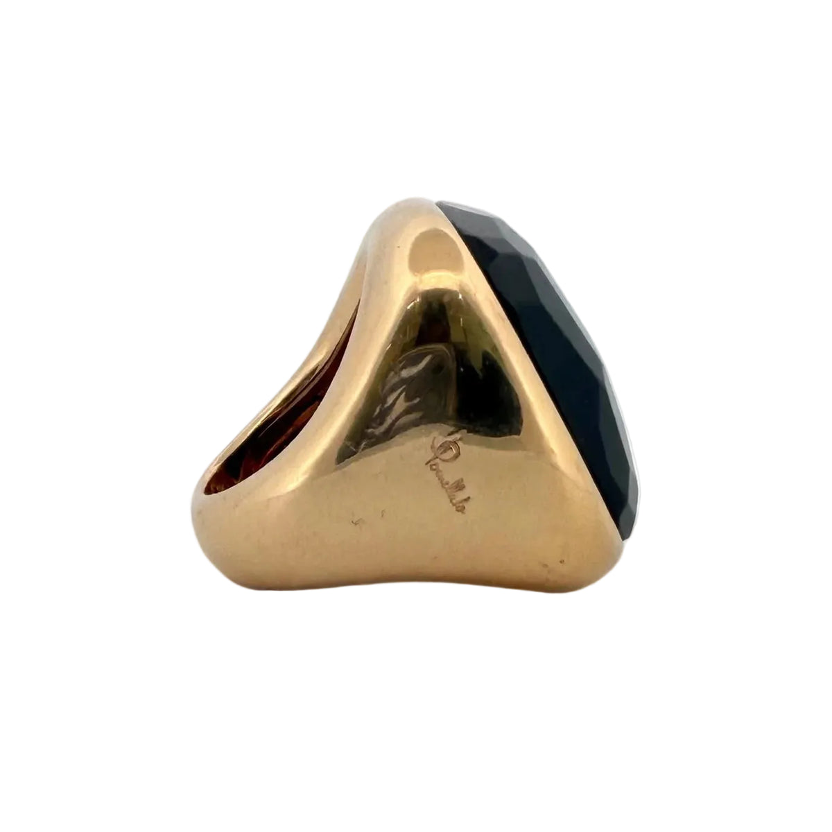 Bague Cocktail POMELLATO "Victoria" en or jaune et jais