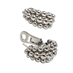 Boucles d'oreilles Clips BOUCHERON "Grains de raisin" en or blanc