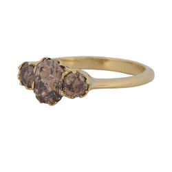 Bague Trilogie en or jaune et diamants