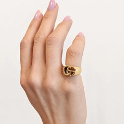 Bague Chevalière GUCCI en or jaune