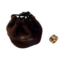 Bague Bandeau POMELLATO en or jaune et diamants