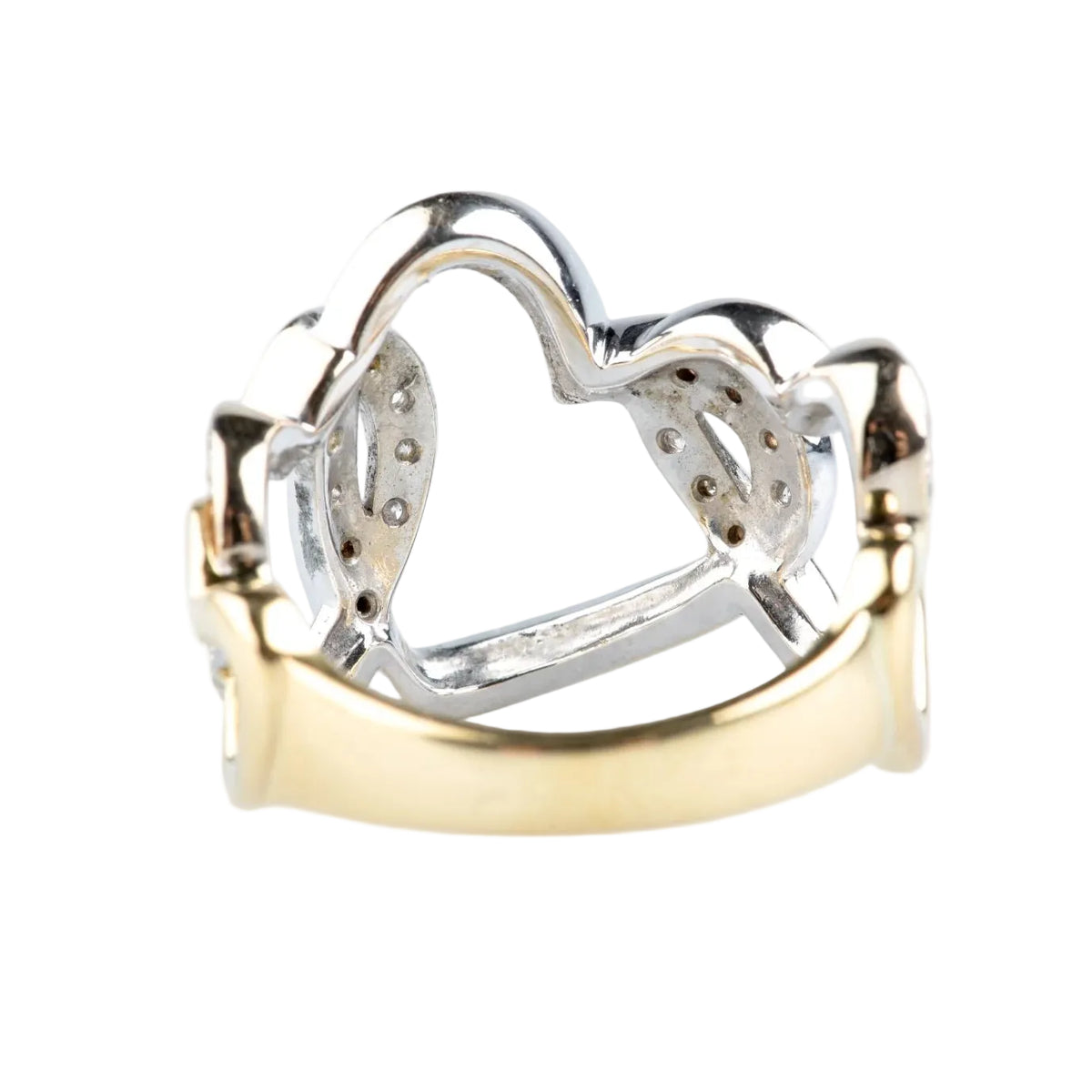 Bague Pavée en or jaune et diamants
