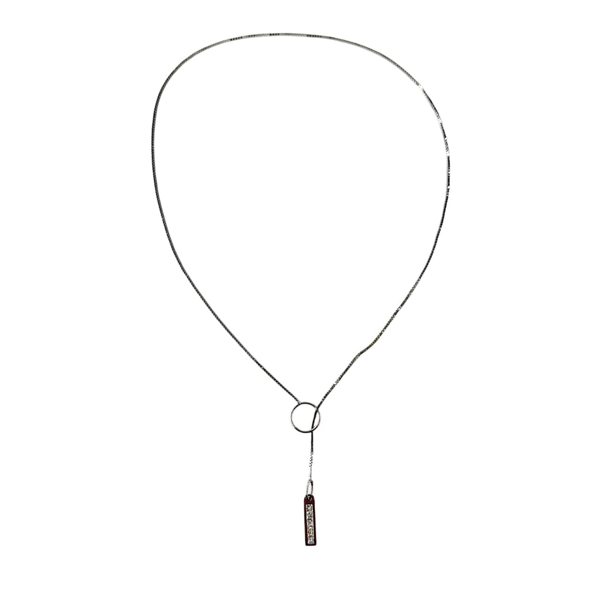 Collier Pendentif en or blanc et diamants