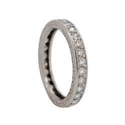 Bague Alliance en platine et diamants