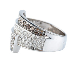 Bague Pavée en or jaune et diamants