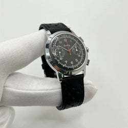 Montre BREITLING "Premier Chronograph" en acier inoxydable et cuir