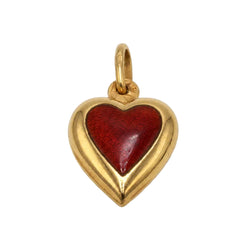 Pendentif en or jaune et émail