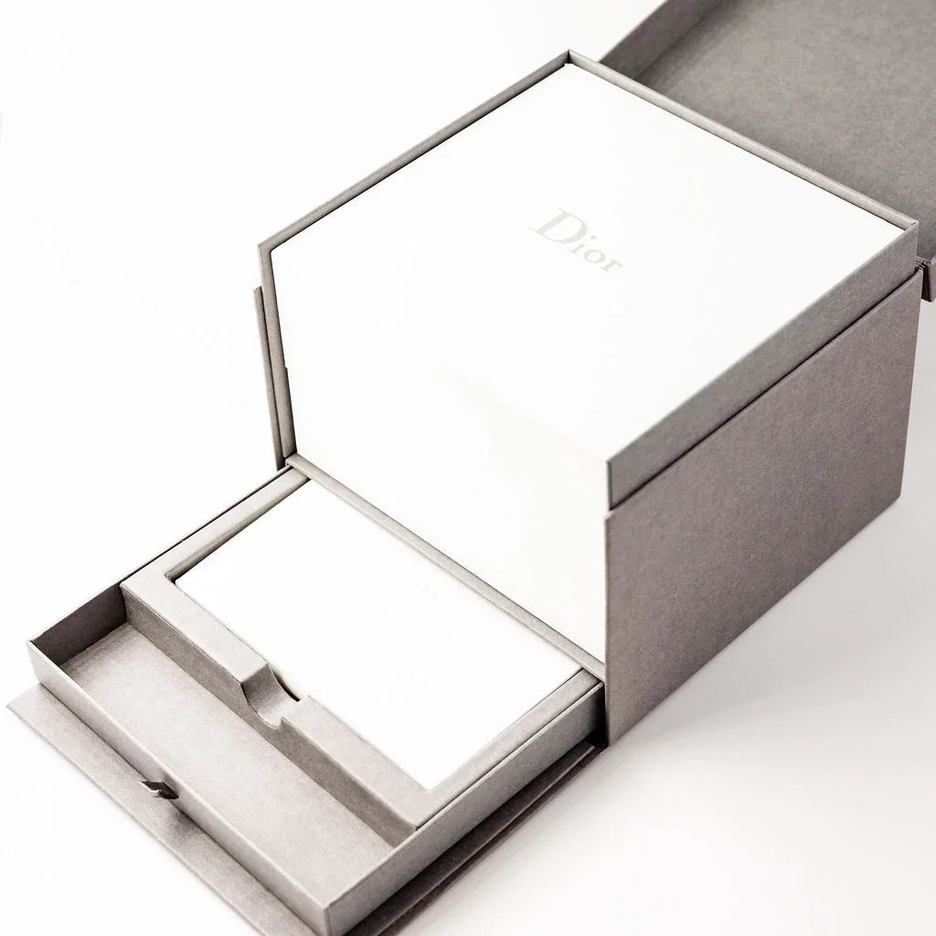 Montre de dame DIOR "La Baby D" en acier, nacre et diamants