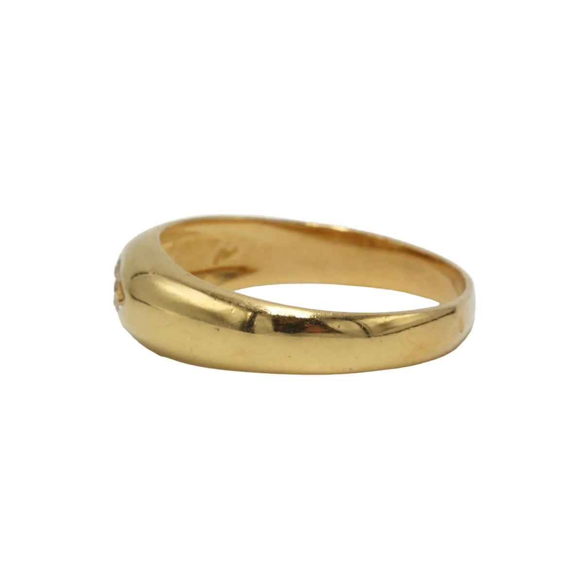 Bague Jonc en or jaune et diamant