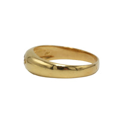 Bague Jonc en or jaune et diamant