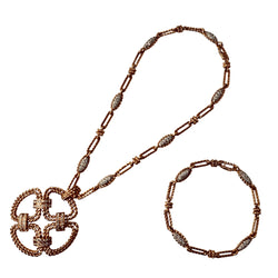 Collier Pendentif FRED en or jaune et diamants