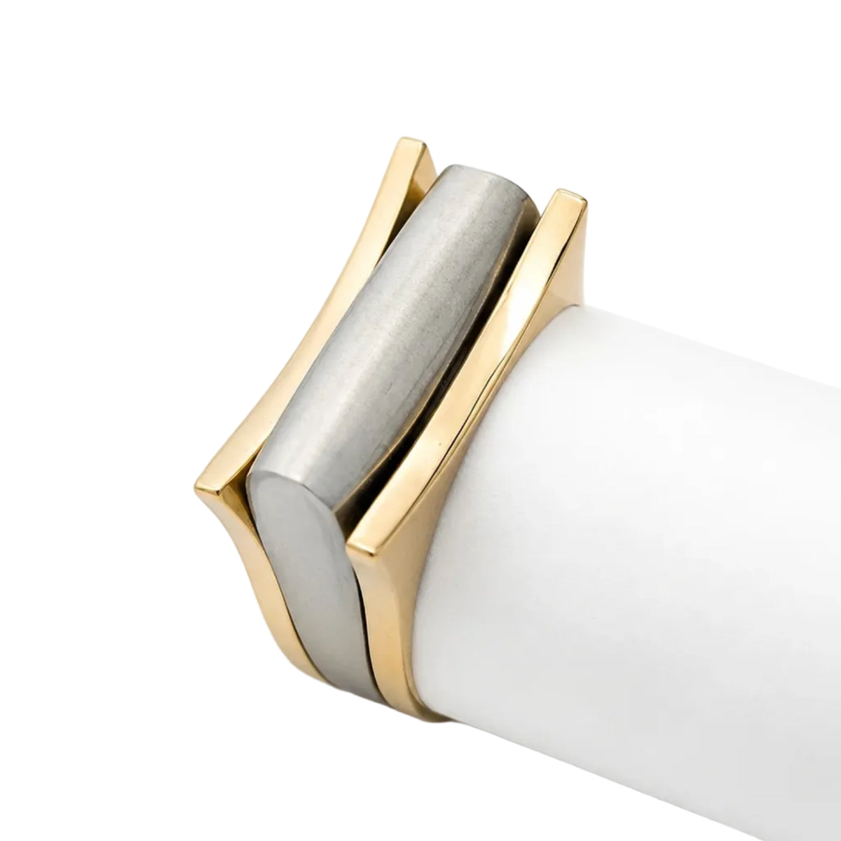 Bague en or blanc et or jaune