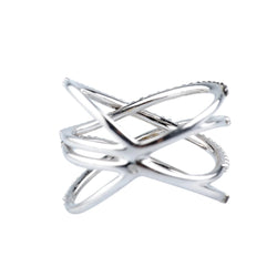Bague Pavée en or blanc et diamants