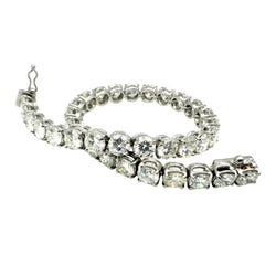 Bracelet Ligne en or blanc et diamants