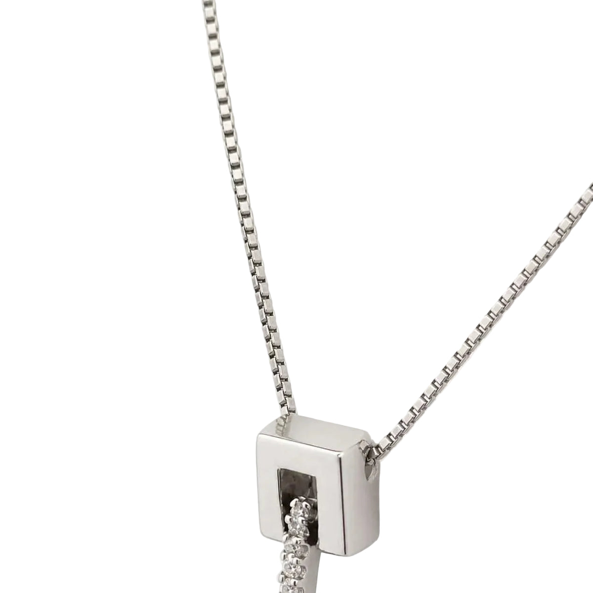 Collier Pendentif en or blanc et diamants