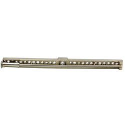 Broche Barrette en or jaune, platine et diamants