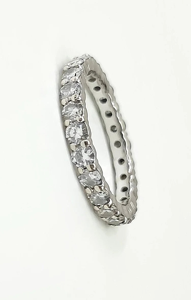 Bague Alliance en or blanc et diamants