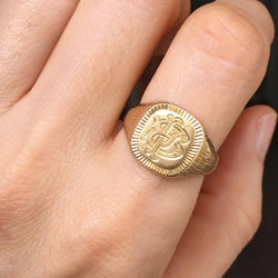 Bague Chevalière en or jaune