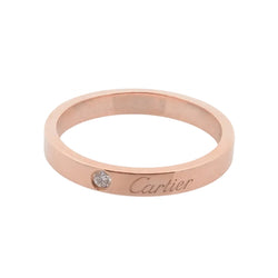 Bague Alliance CARTIER "C de Cartier" en or rose et diamant