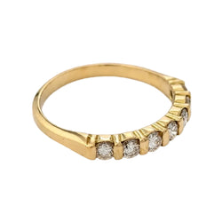Bague Alliance en or jaune et diamants
