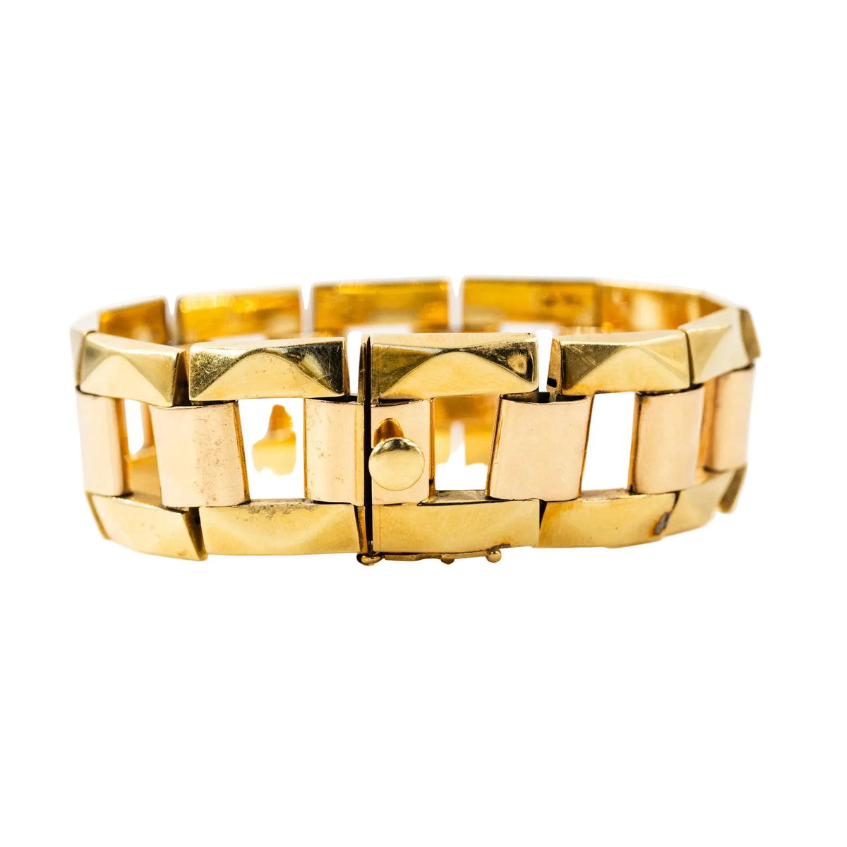 Bracelet articulé en or jaune