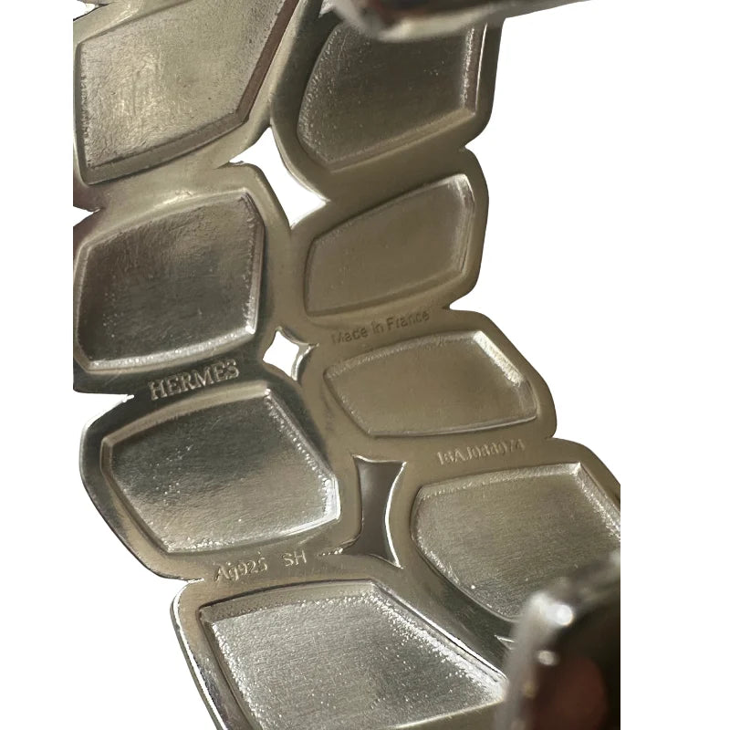 Bracelet Manchette HERMÈS Niloticus en argent