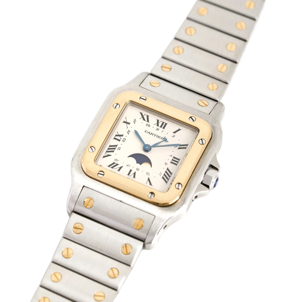 Montre CARTIER "Santos" GM en or jaune et acier