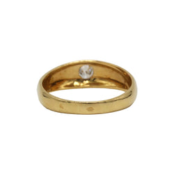 Bague Jonc en or jaune et diamant